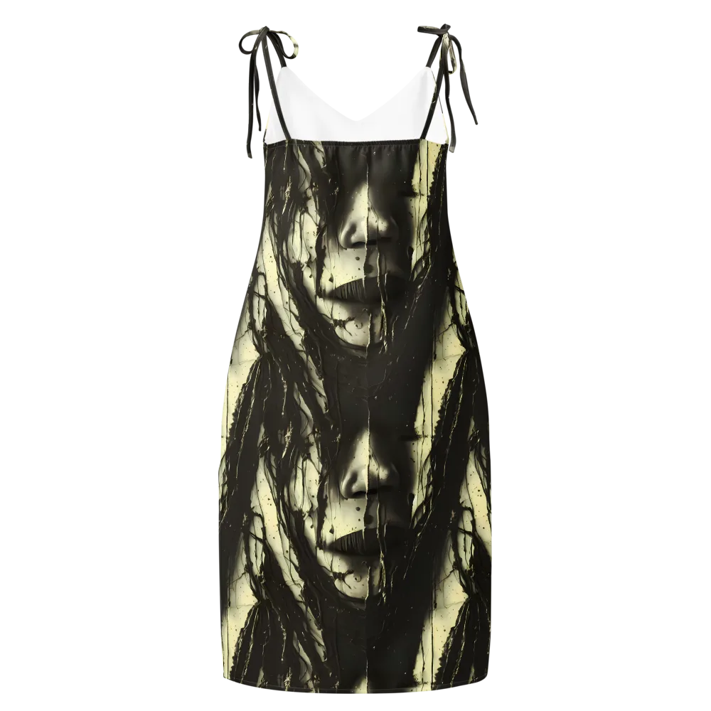 Eclipse Veil on Slip Dress — Back
