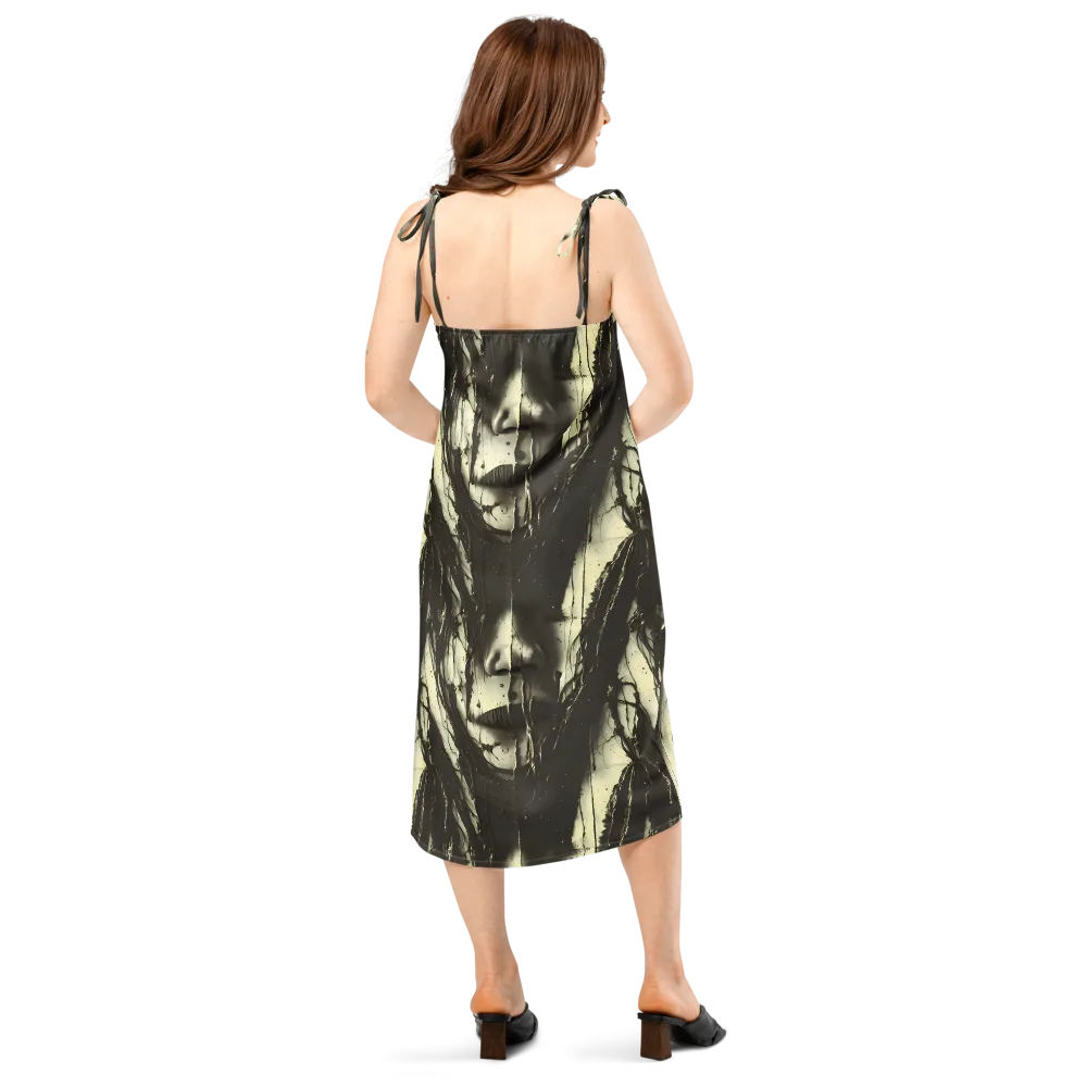Eclipse Veil on Slip Dress — Back