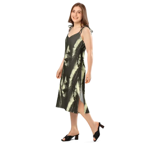Eclipse Veil on a Slip Dress