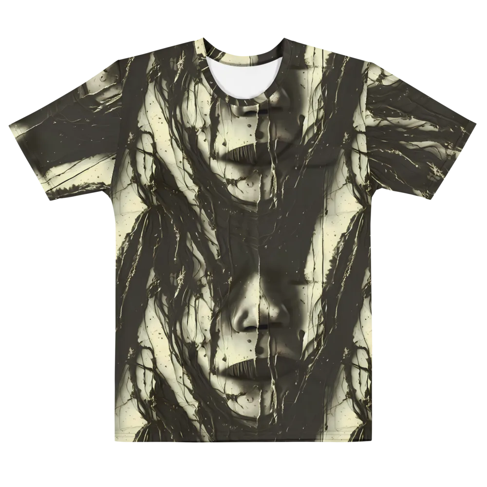 Eclipse Veil on Men's Cotton Crew Neck T-Shirt — Front