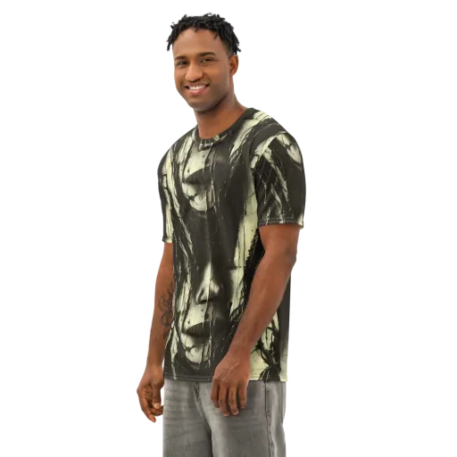 Eclipse Veil on a Men's Cotton Crew Neck T-Shirt