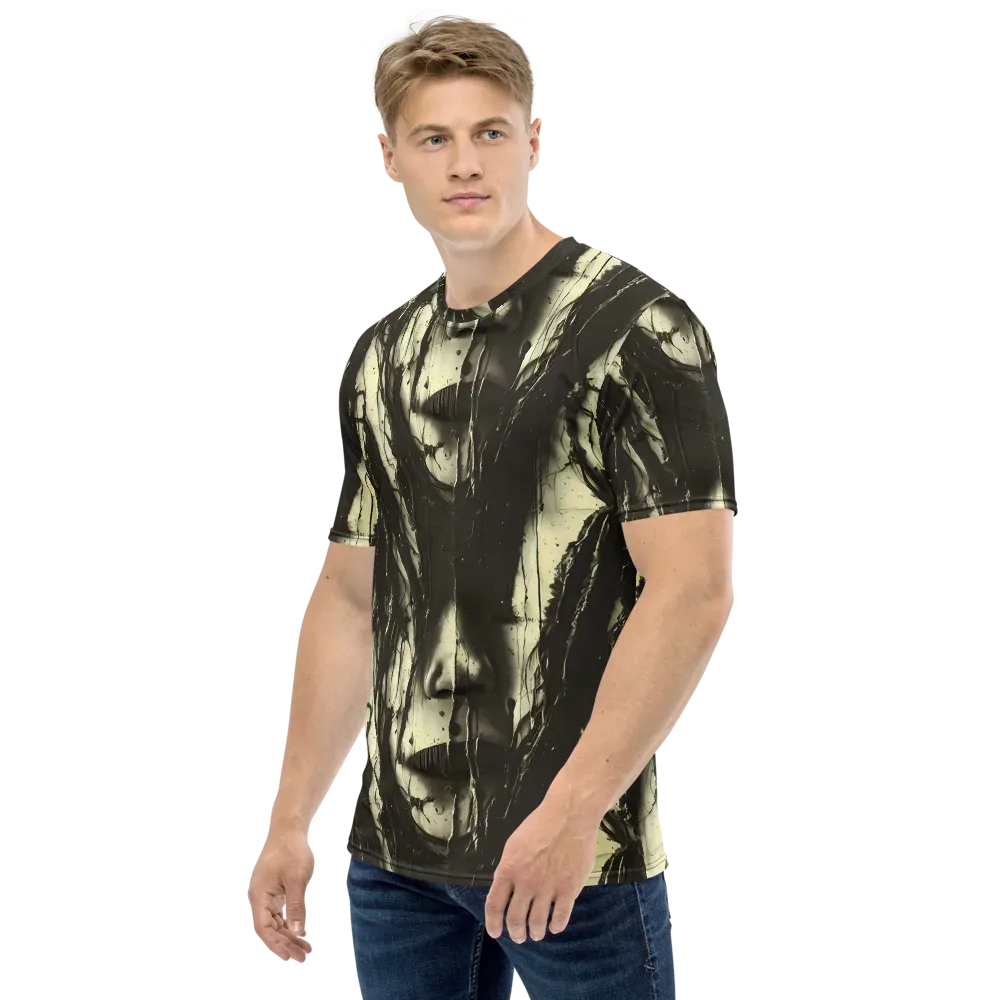 Eclipse Veil on Men's Crew Neck T-Shirt — Left