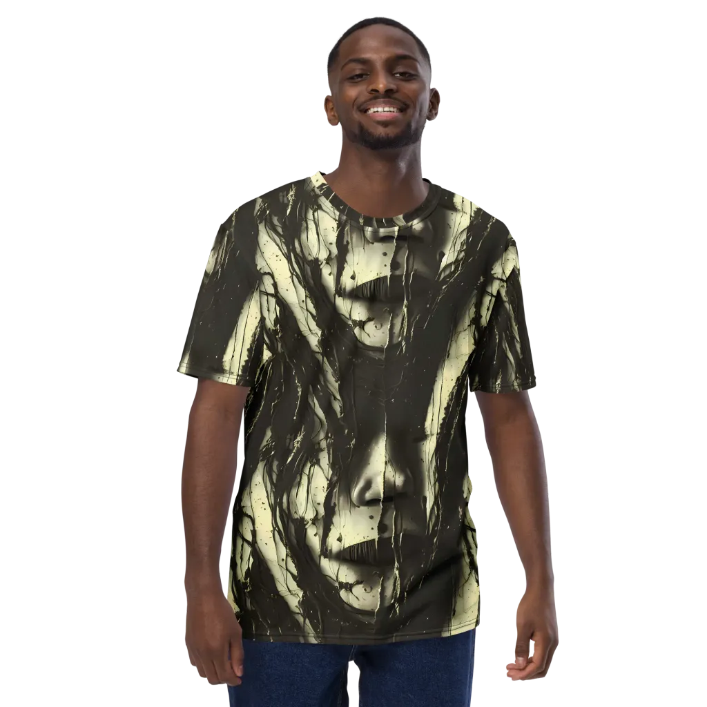 Eclipse Veil on Men's Crew Neck T-Shirt — Front