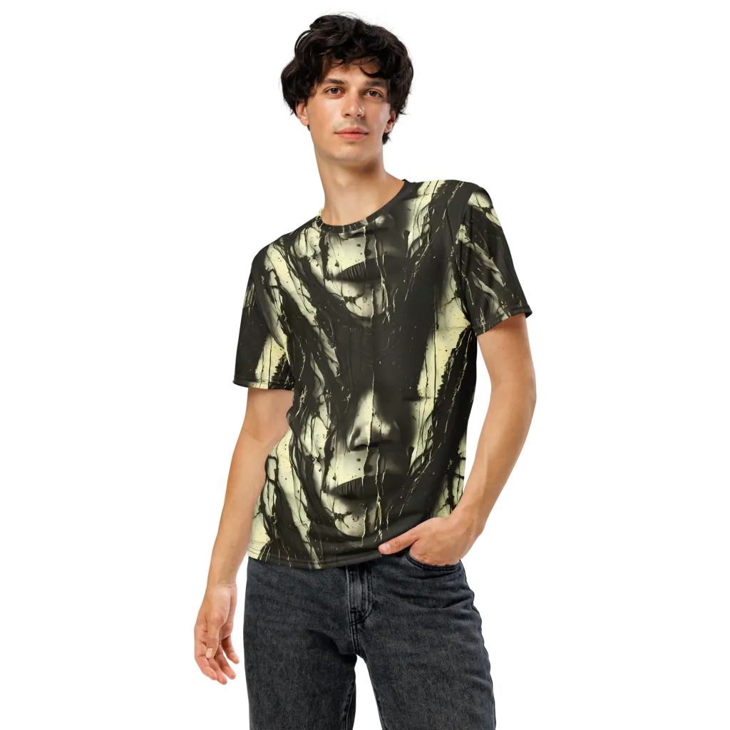 Eclipse Veil on Men's Crew Neck T-Shirt — Front