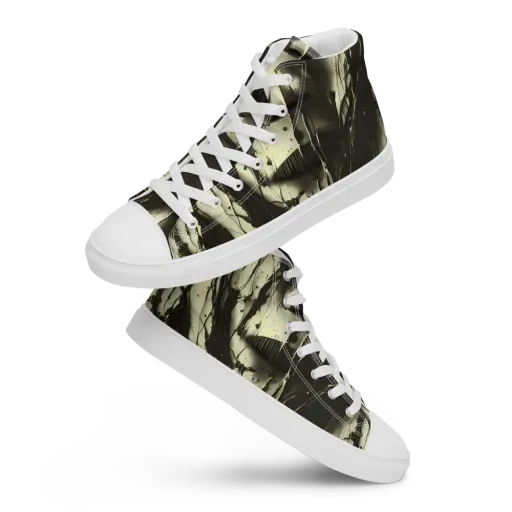 Eclipse Veil on a Women's High Top Canvas Shoes