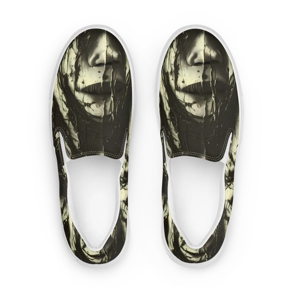Eclipse Veil on Men's Slip-On Canvas Shoes — Front