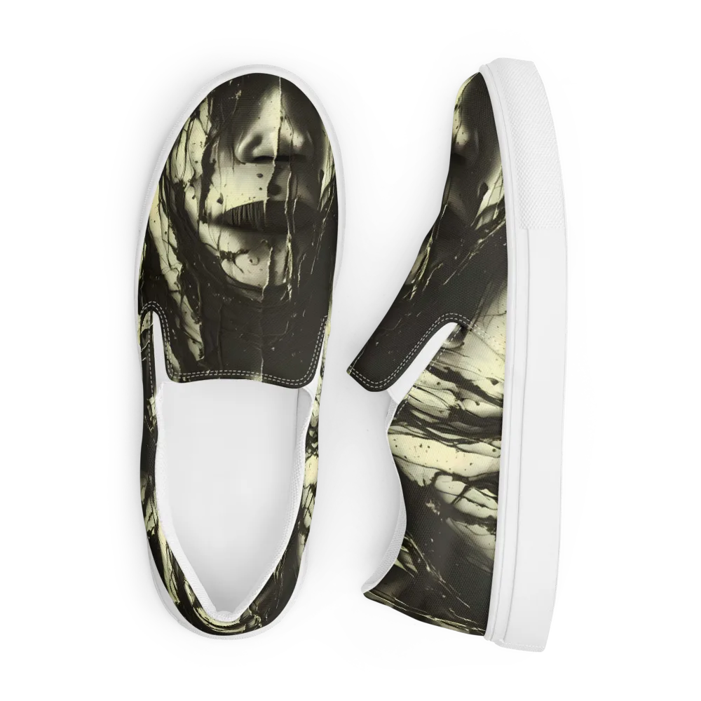 Eclipse Veil on Men's Slip-On Canvas Shoes — Front