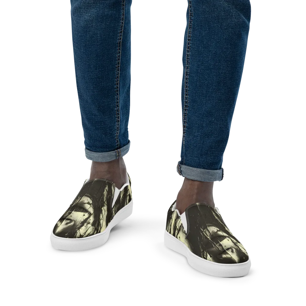 Eclipse Veil on Men's Slip-On Canvas Shoes — Front