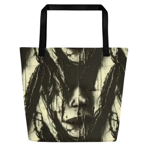 Eclipse Veil on a Large Tote Bag W/ Pocket