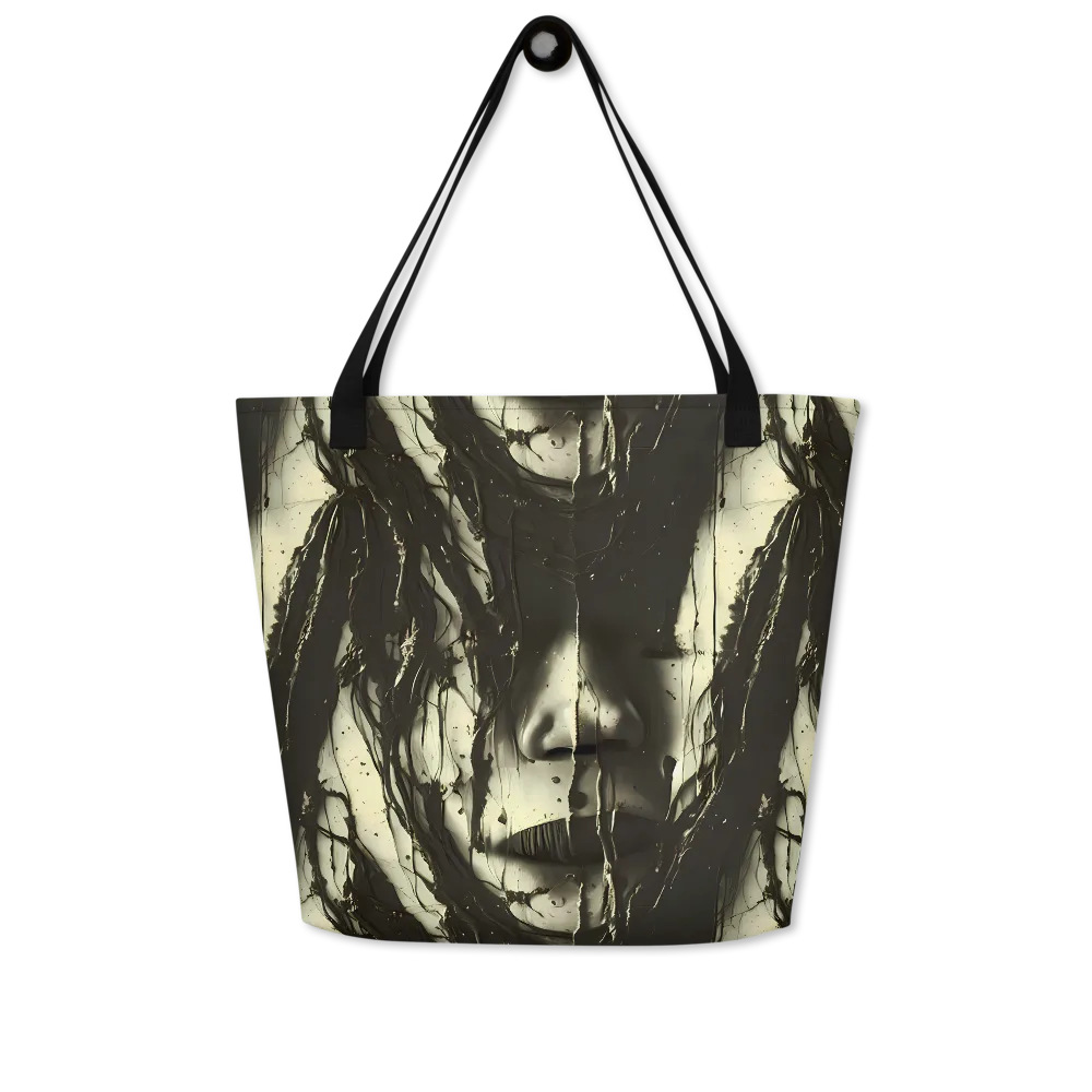 Eclipse Veil on Large Tote Bag W/ Pocket — Front