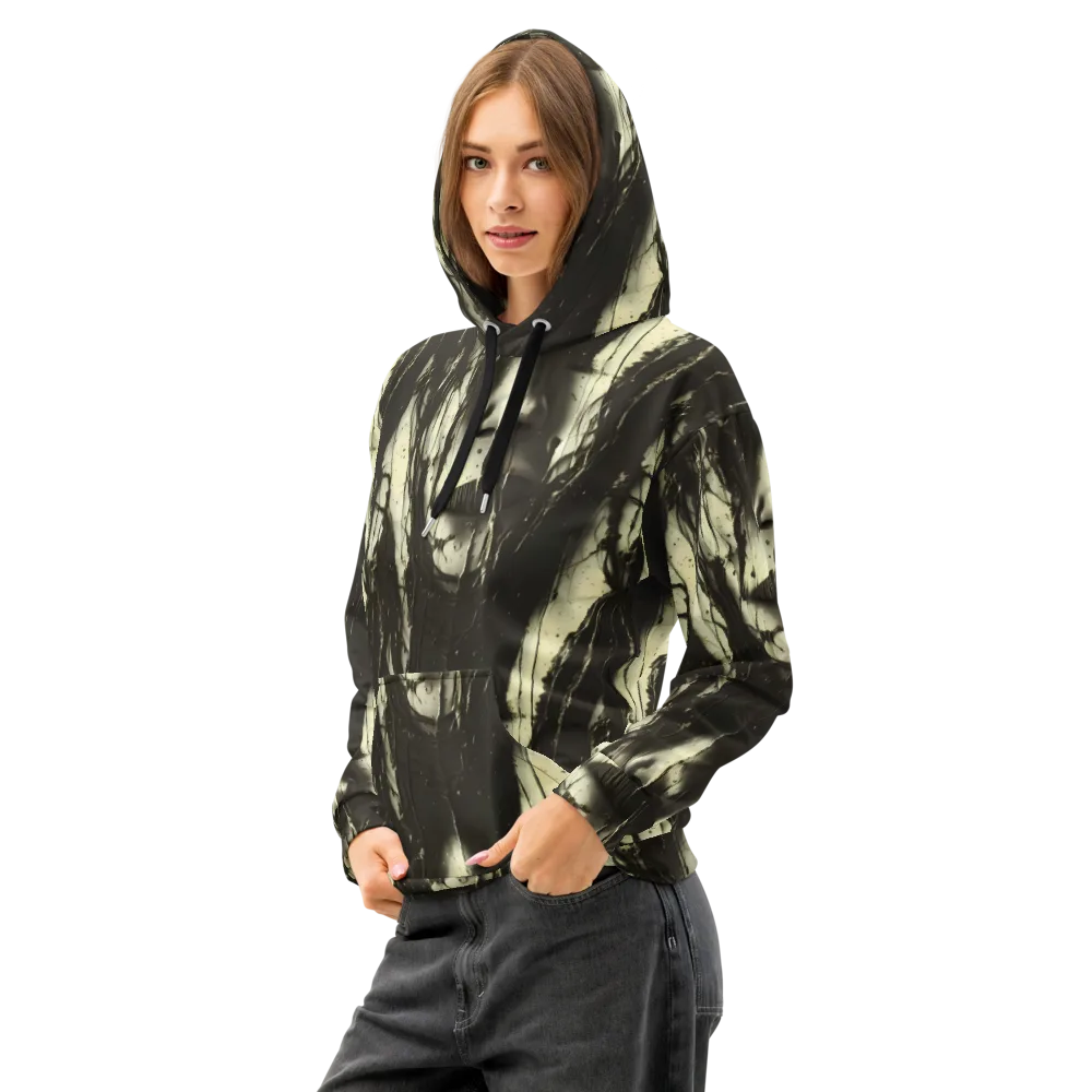 Eclipse Veil on Cotton Hoodie — Left Front