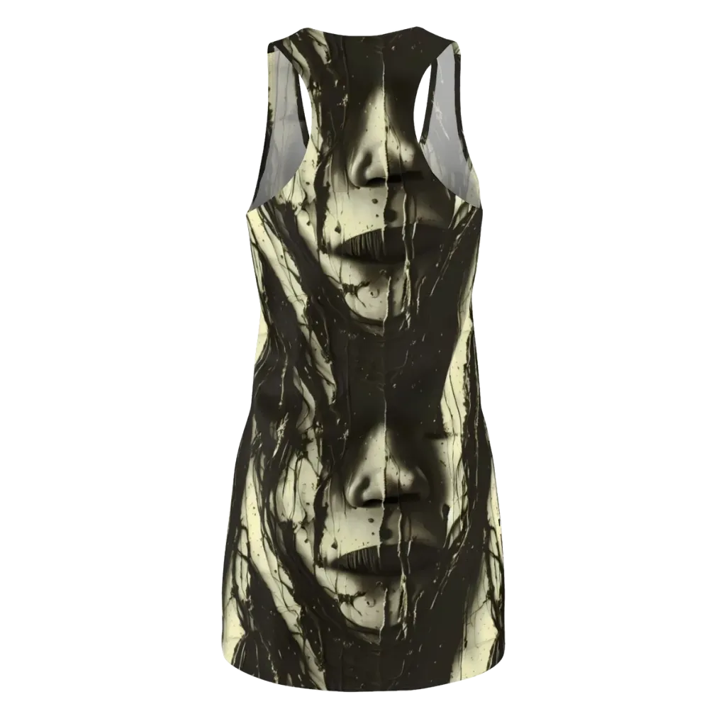 Eclipse Veil on Racerback Dress — Back