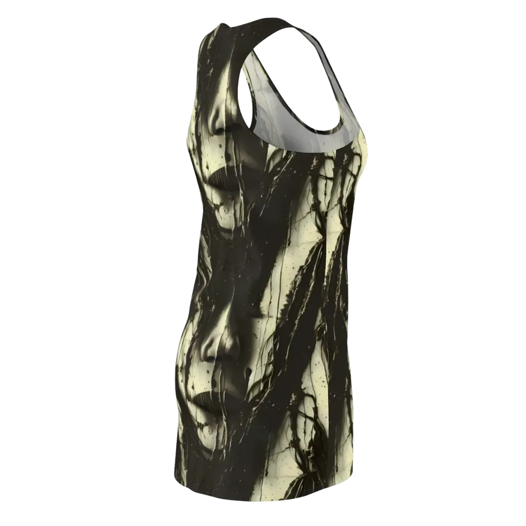 Eclipse Veil on Racerback Dress — Back Side
