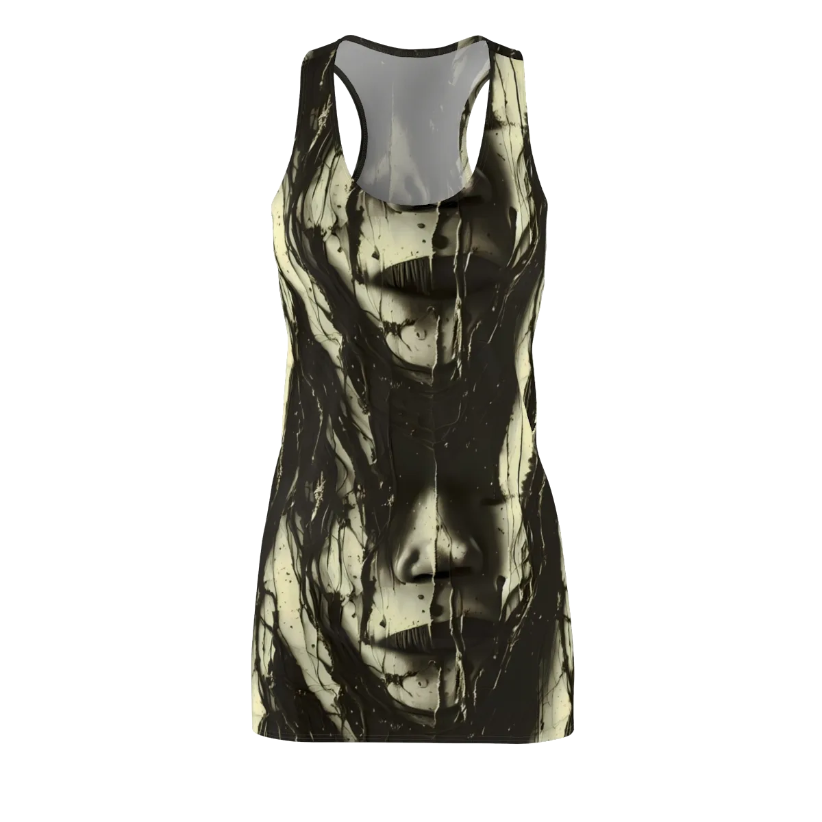 Eclipse Veil on Racerback Dress — Front