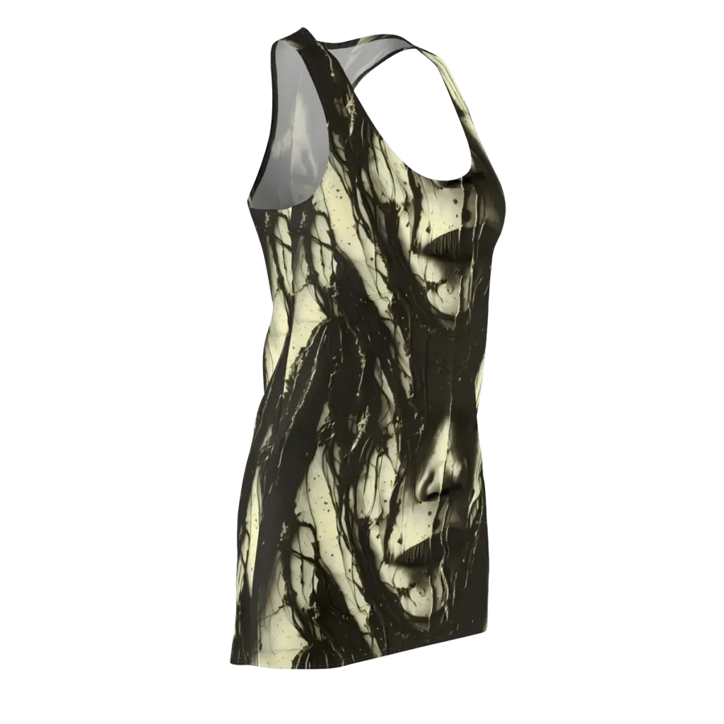 Eclipse Veil on Racerback Dress — Front Side