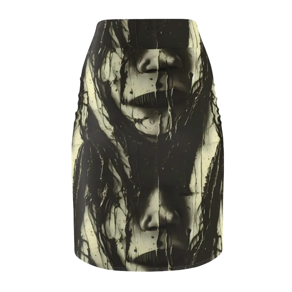 Eclipse Veil on Pencil Skirt — Back
