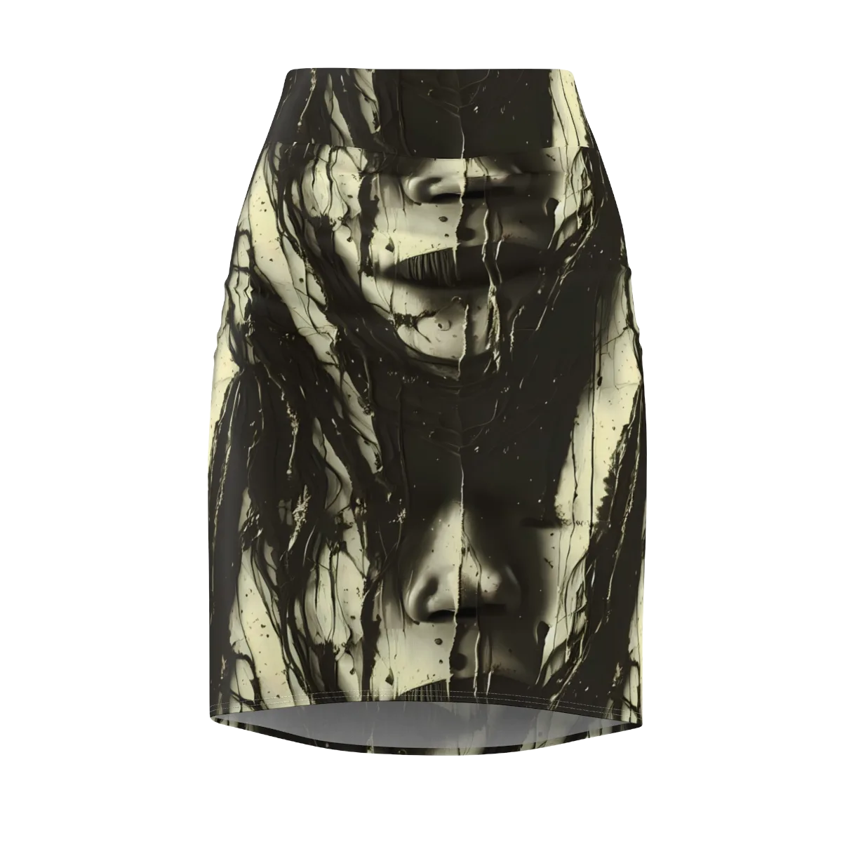 Eclipse Veil on Pencil Skirt — Front