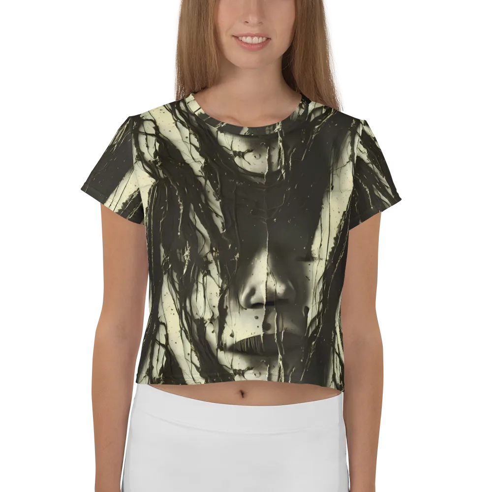 Eclipse Veil on Crop Tee — Front