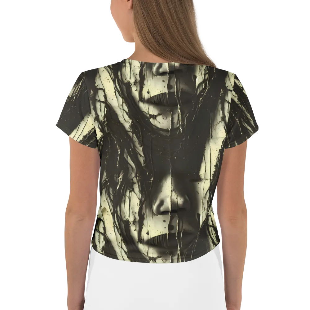 Eclipse Veil on Crop Tee — Back