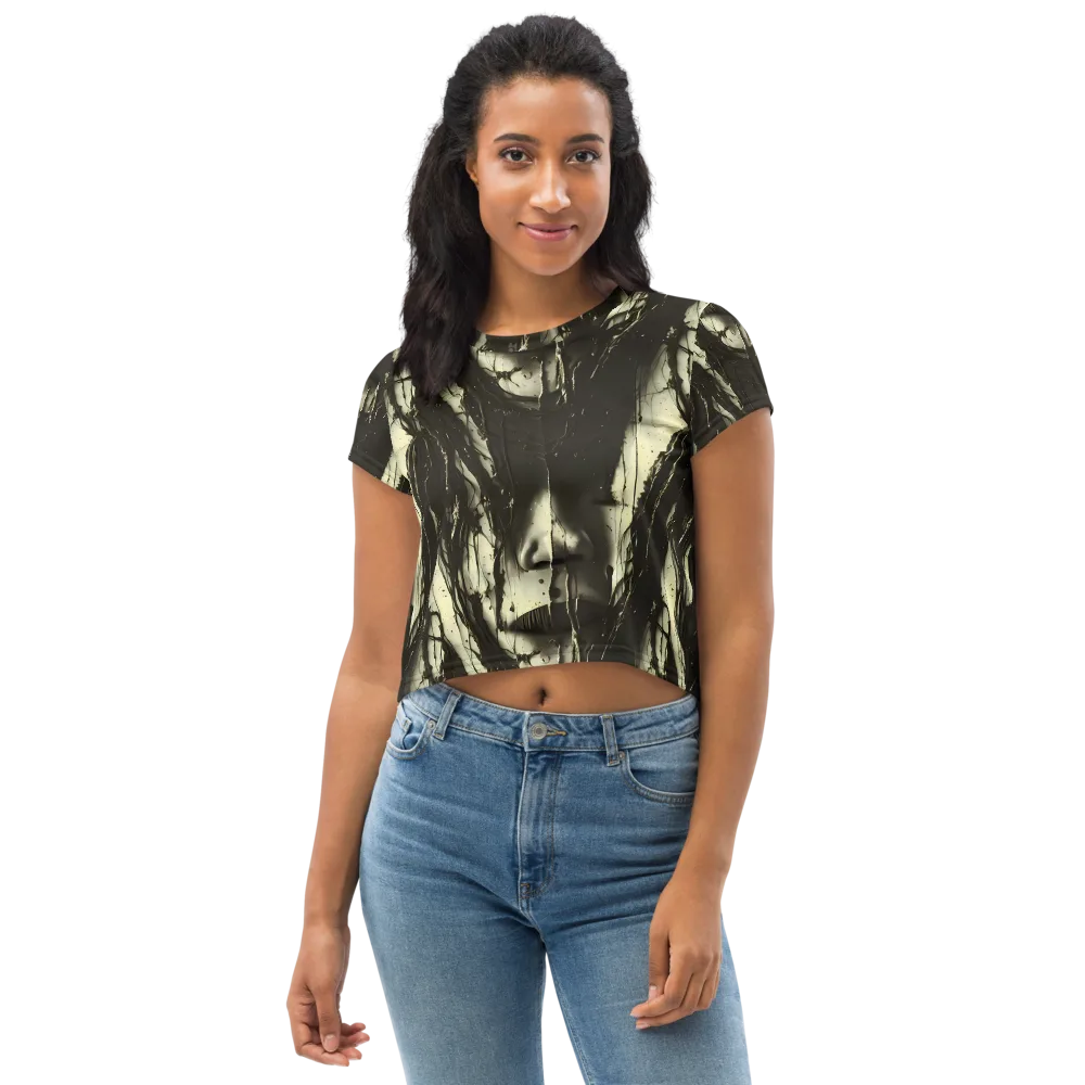 Eclipse Veil on Crop Tee — Front