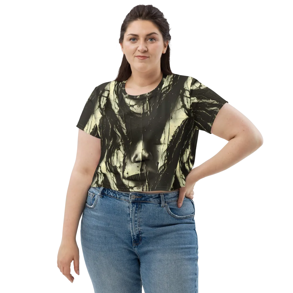 Eclipse Veil on Crop Tee — Front