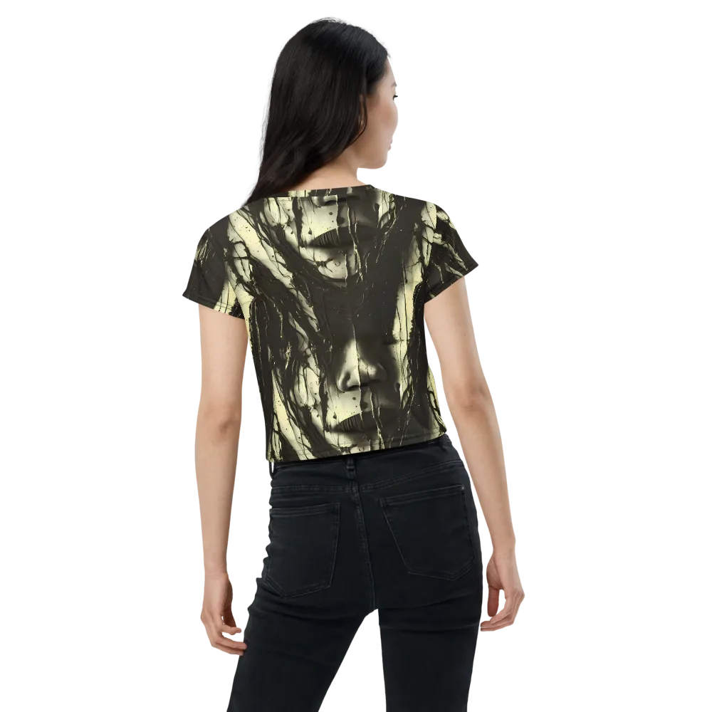 Eclipse Veil on Crop Tee — Back