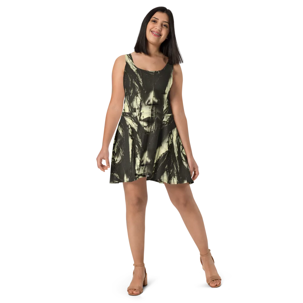 Eclipse Veil on Skater Dress — Front