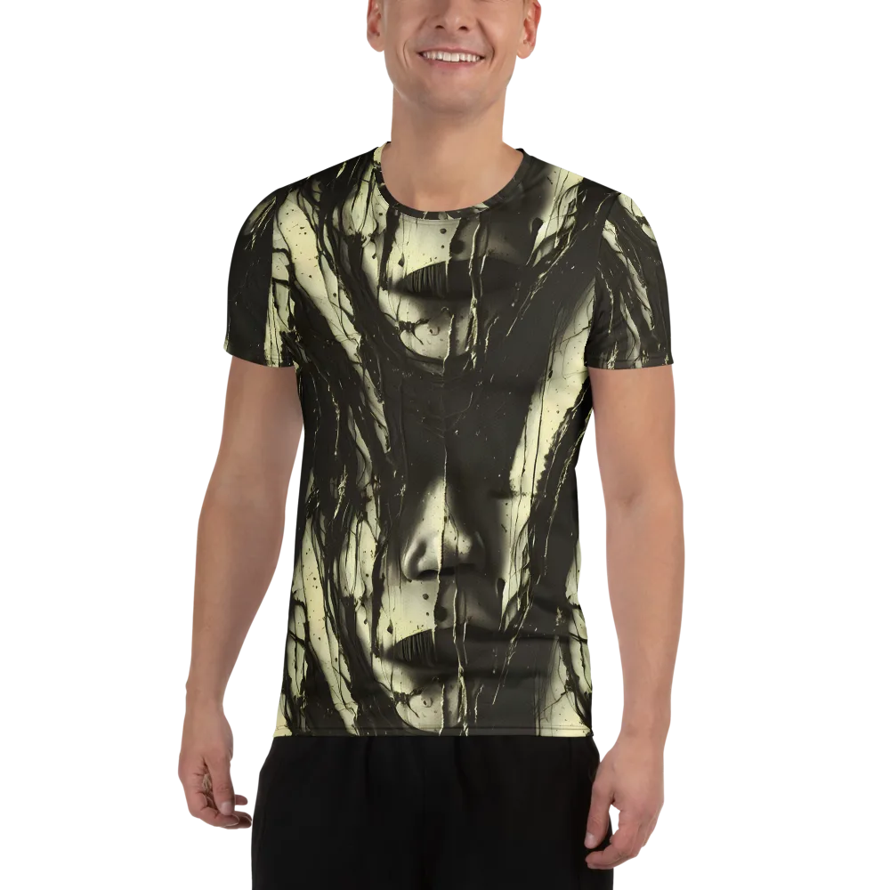 Eclipse Veil on Men's Athletic T-Shirt — Front