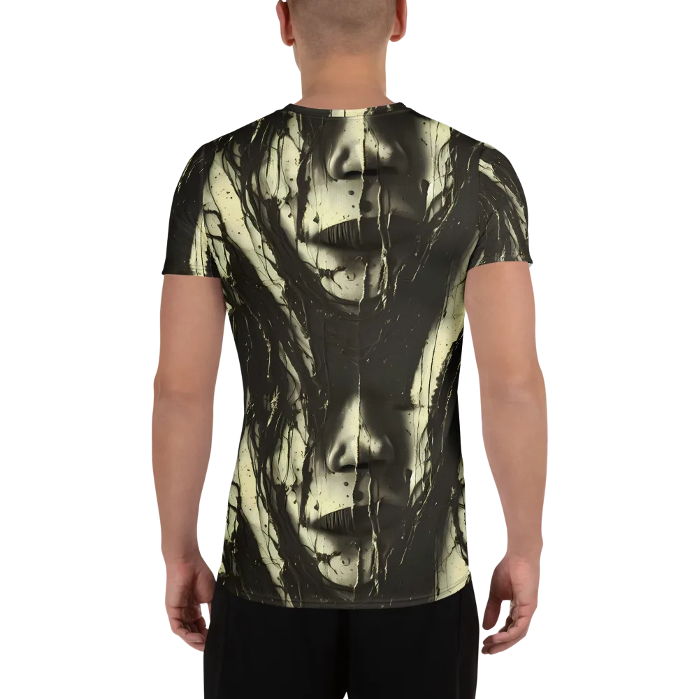 Eclipse Veil on Men's Athletic T-Shirt — Back