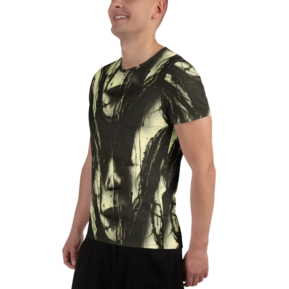 Eclipse Veil on Men's Athletic T-Shirt — Left