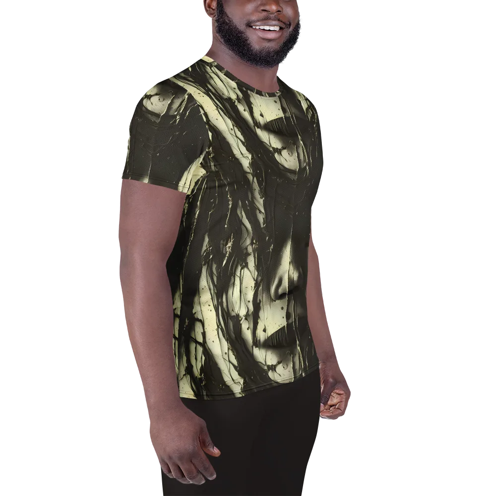 Eclipse Veil on Men's Athletic T-Shirt — Right