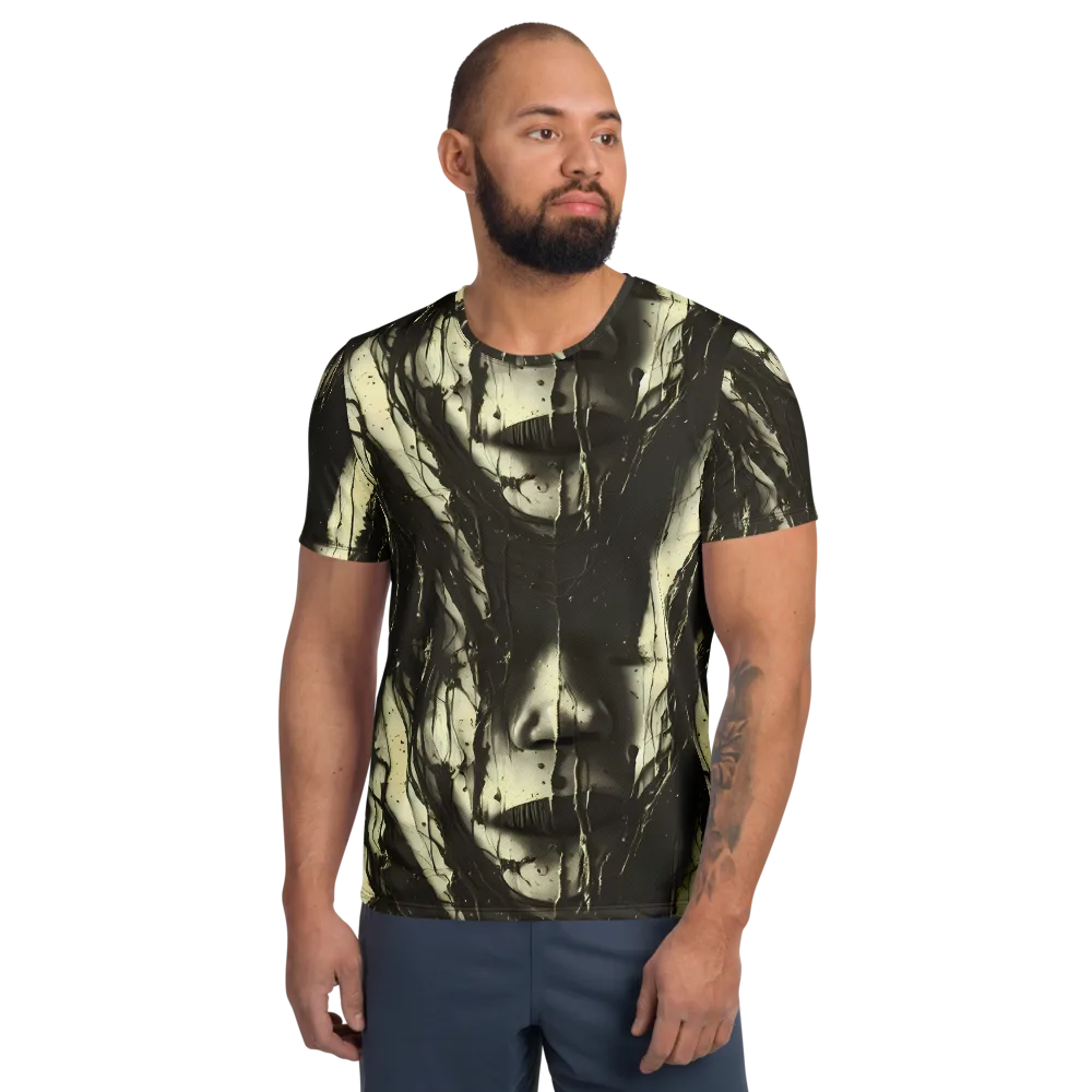 Eclipse Veil on Men's Athletic T-Shirt — Front