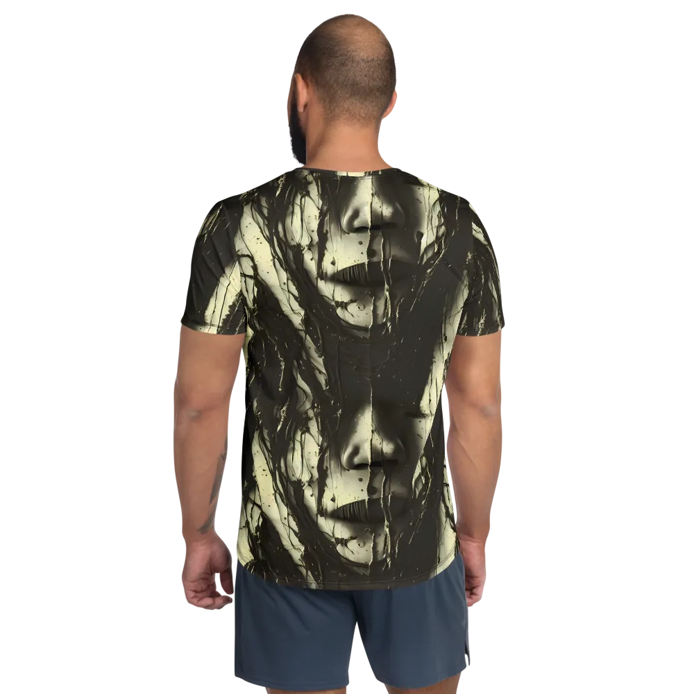 Eclipse Veil on Men's Athletic T-Shirt — Back