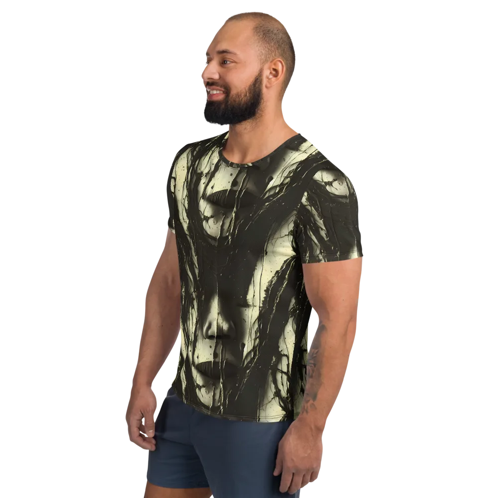 Eclipse Veil on Men's Athletic T-Shirt — Left