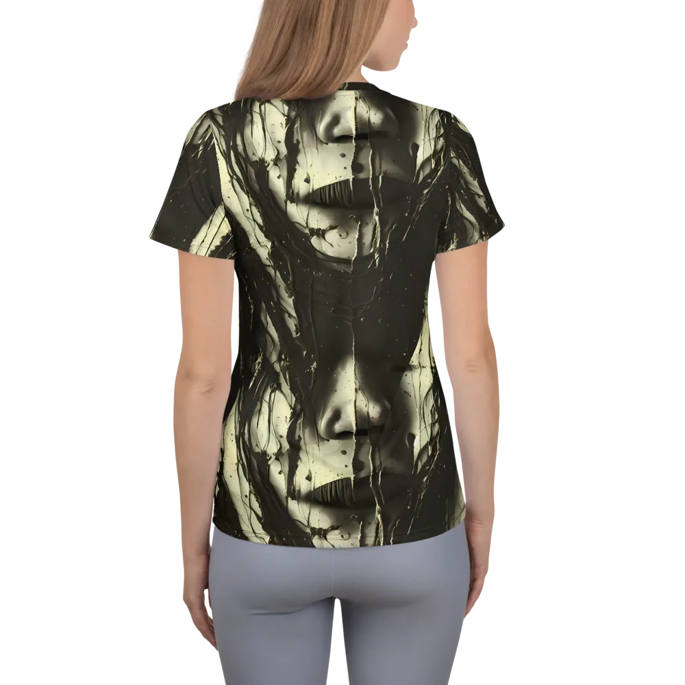 Eclipse Veil on Women's Athletic T-Shirt — Back