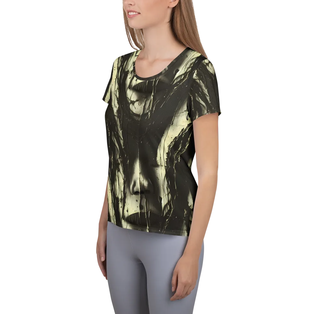 Eclipse Veil on Women's Athletic T-Shirt — Left