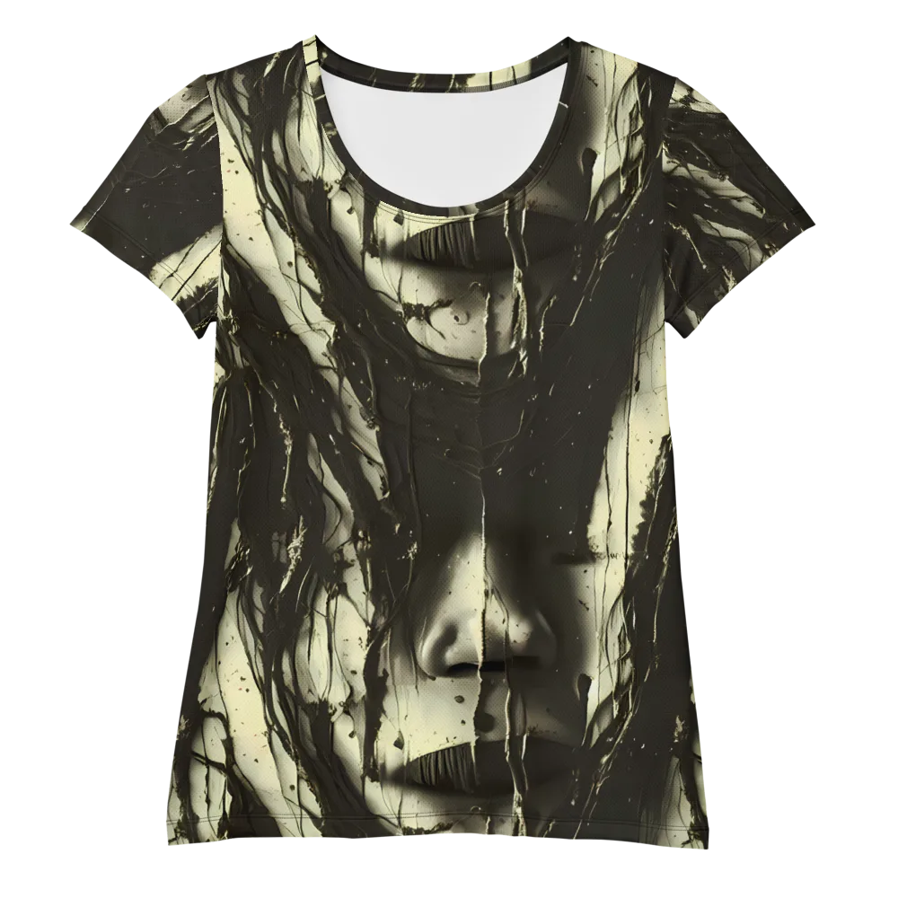 Eclipse Veil on Women's Athletic T-Shirt — Front