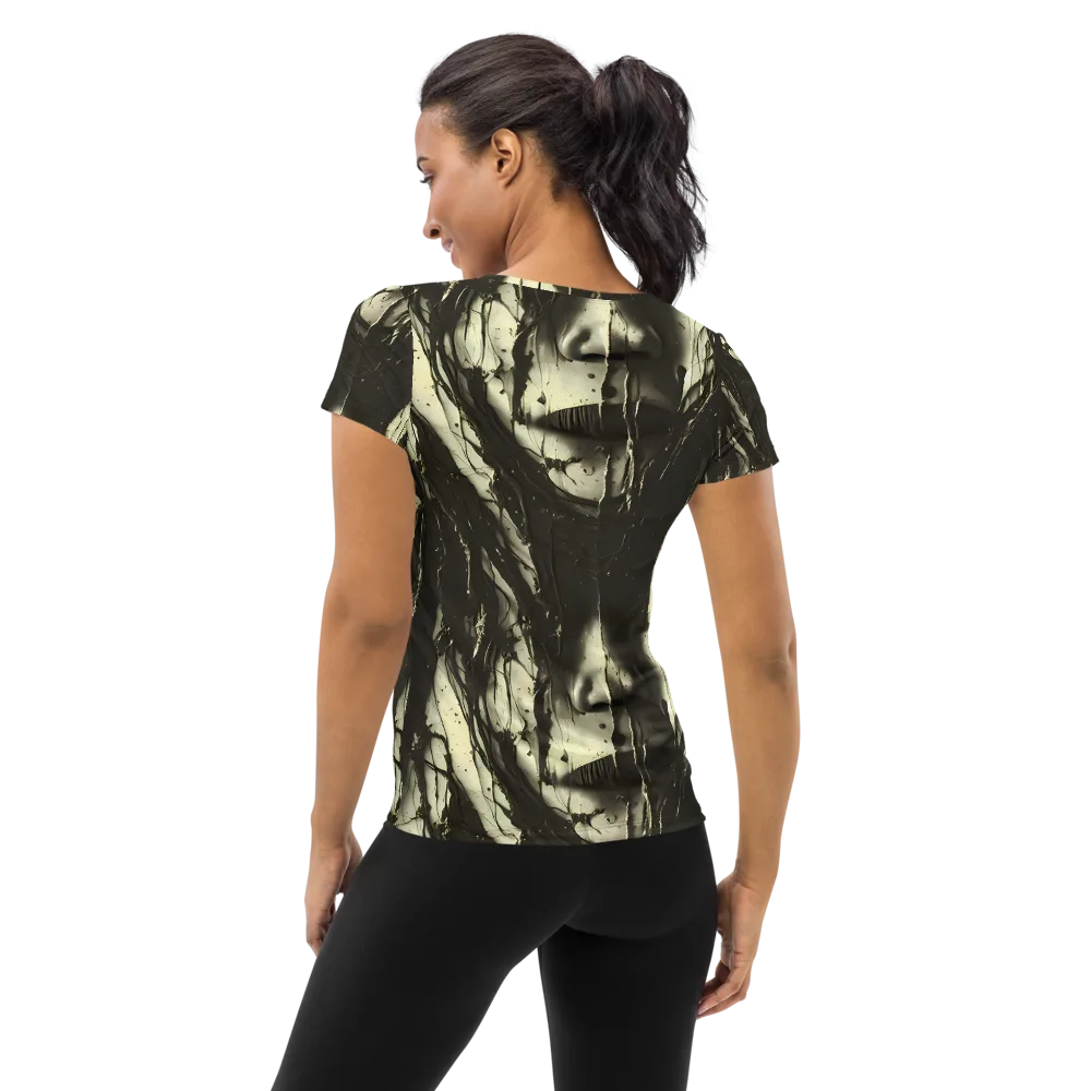 Eclipse Veil on Women's Athletic T-Shirt — Back