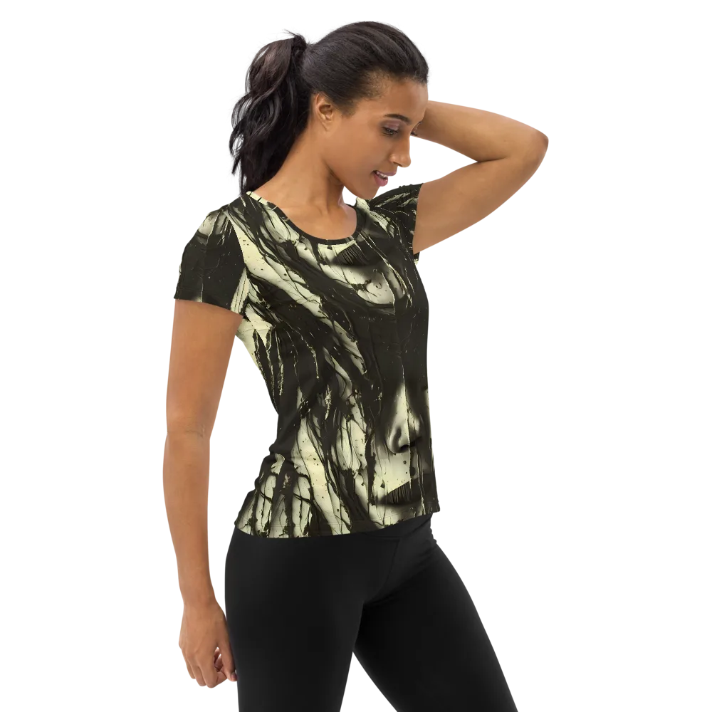 Eclipse Veil on Women's Athletic T-Shirt — Right
