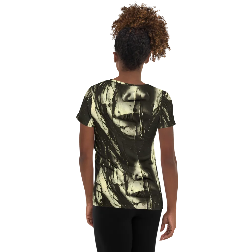 Eclipse Veil on Women's Athletic T-Shirt — Back