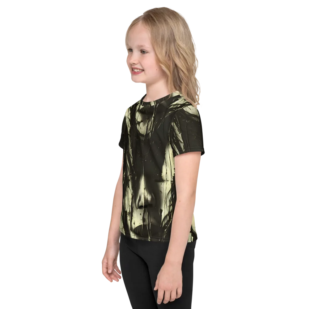 Eclipse Veil on Kids Crew Neck T-Shirt — Left