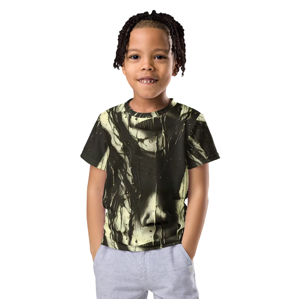 Eclipse Veil on Kids Crew Neck T-Shirt — Front