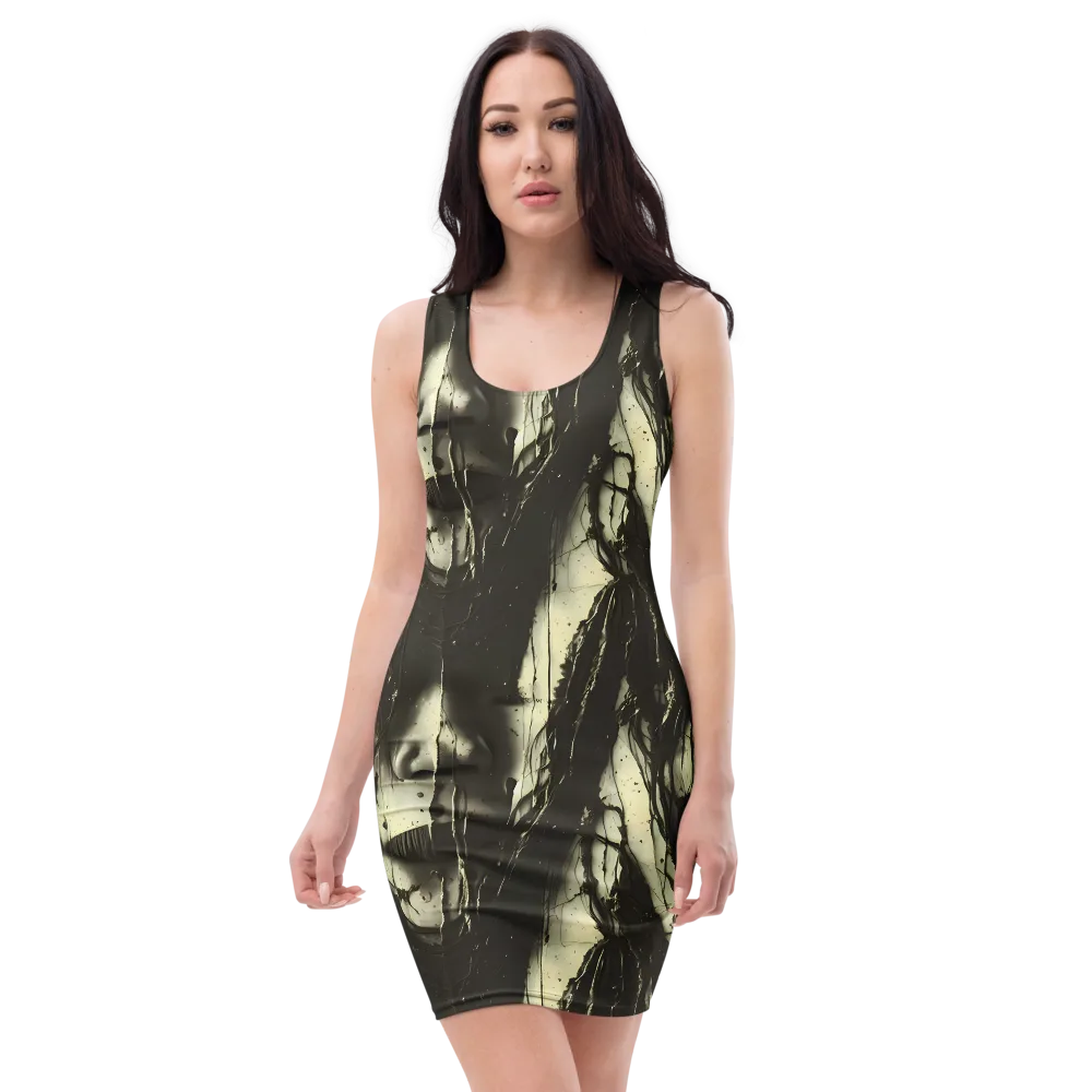 Eclipse Veil on Bodycon Dress — Front