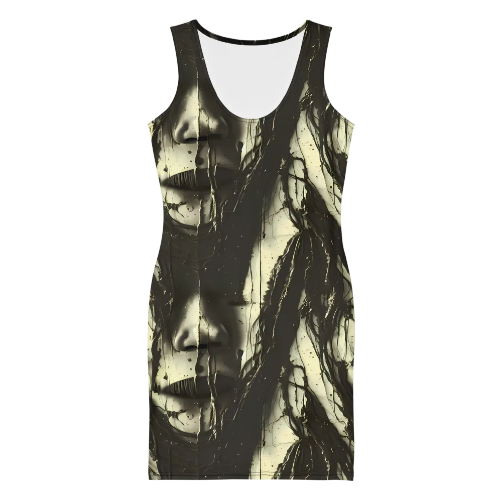 Eclipse Veil on Bodycon Dress — Front