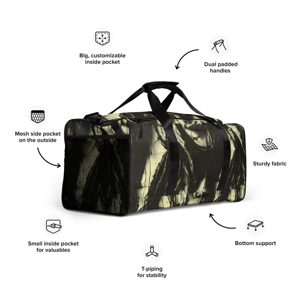 Eclipse Veil on Duffle Bag — Right Front