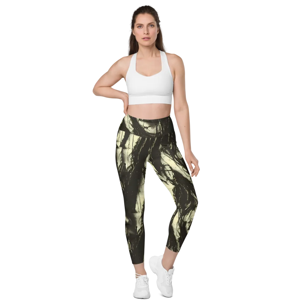 Eclipse Veil on Leggings with Pockets — Front
