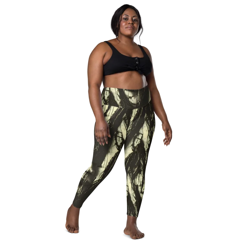 Eclipse Veil on Leggings with Pockets — Front