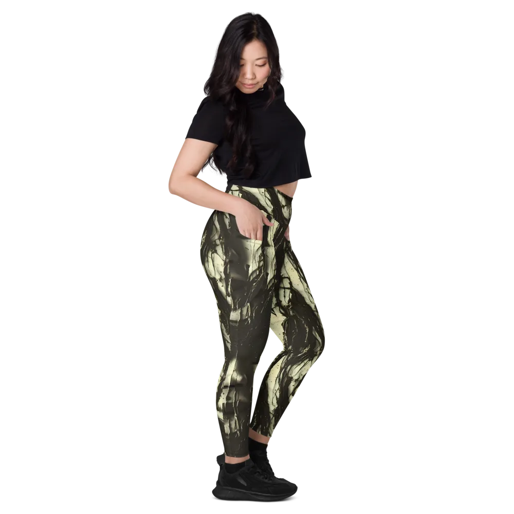 Eclipse Veil on Leggings with Pockets — Right