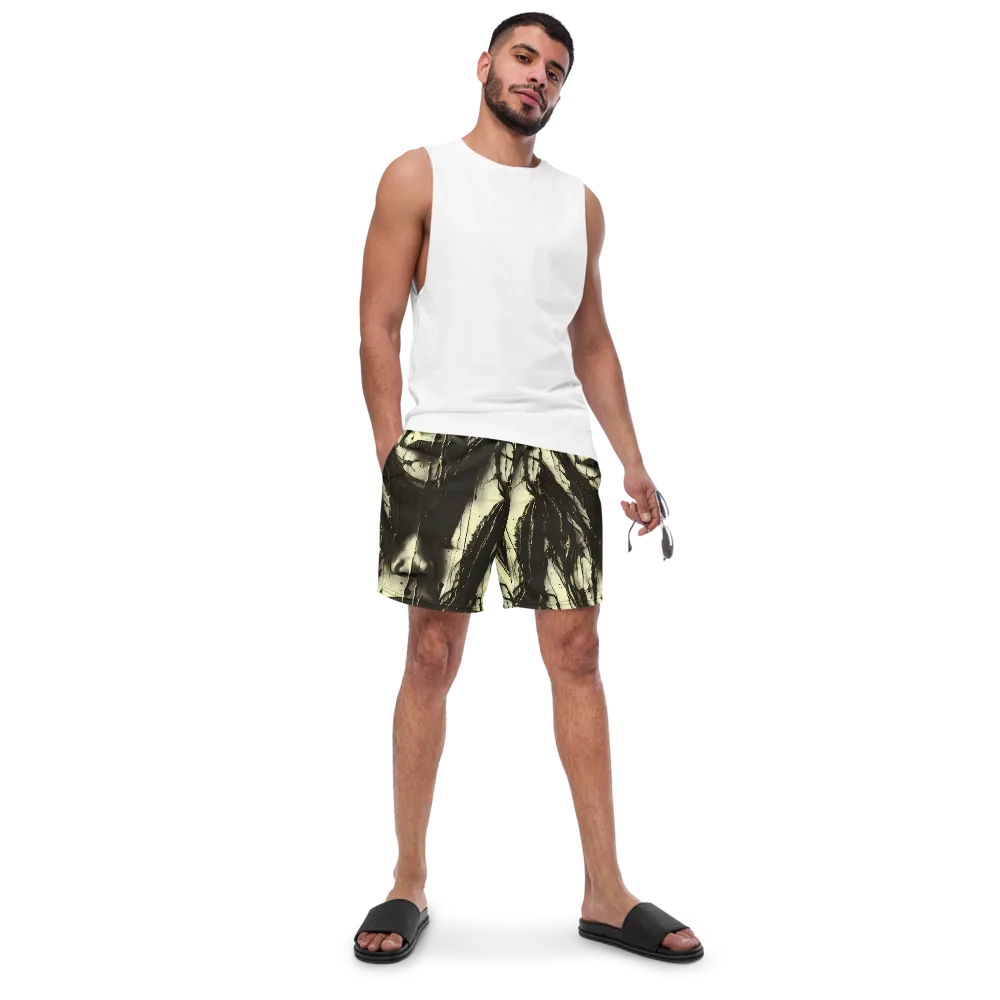 Eclipse Veil on Swim Trunks — Front