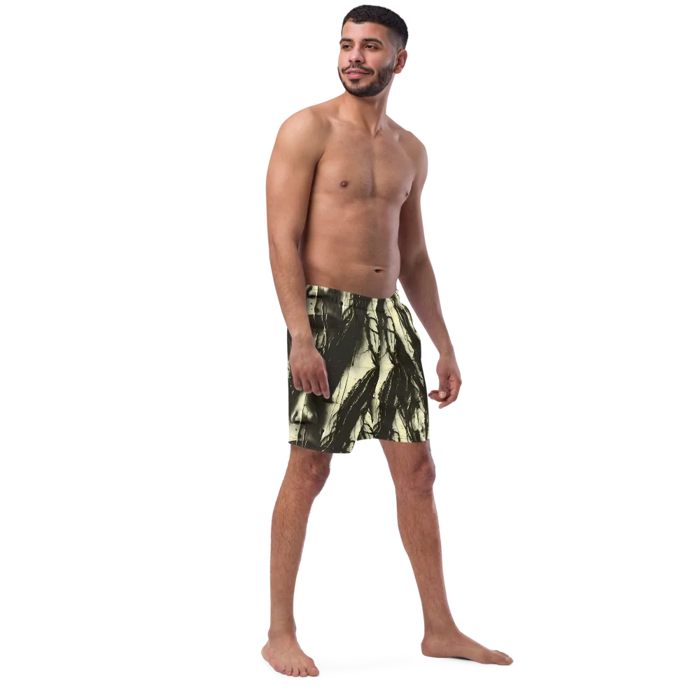 Eclipse Veil on Swim Trunks — Right Front